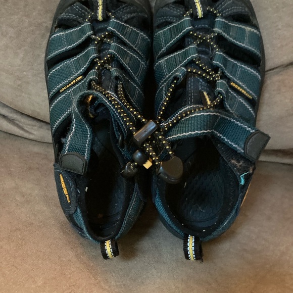 Keen boys/youth blue and gray sandals size 1 - Picture 2 of 5